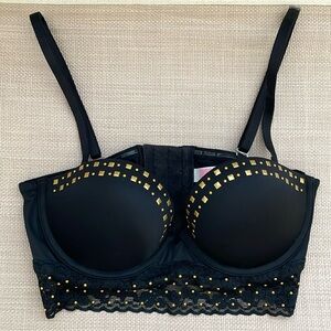 Black studded bralette
